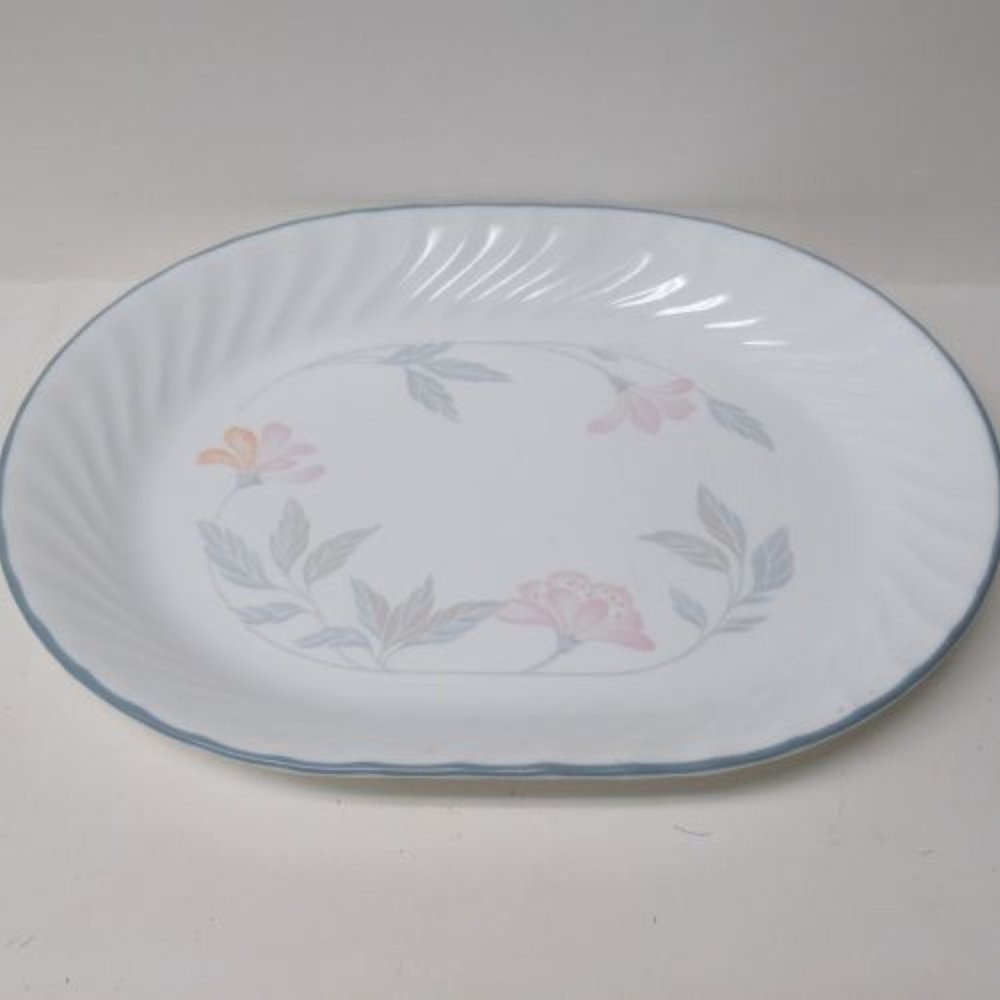 Corning Corelle Pink Trio 12 Inch Oval Serving or Meat Platter